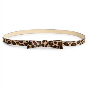 Kate Spade leather cheetah/leopard print belt